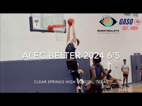 Alec Belter 2024 6'5 Clear Springs High School, Texas (GASO Fall Tour: Houston)