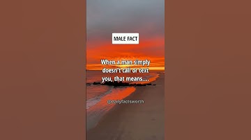 When a man simply doesn