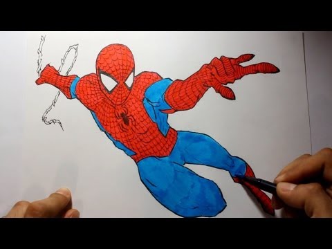 Video: Wie Zeichnet Man Spiderman-Comics