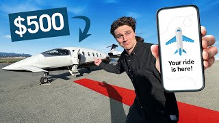 I tried the 'UBER' for PRIVATE JETS!