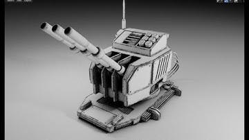 Turret MK. 2 - Speed Modeling - Grid Modeler (blender addon)