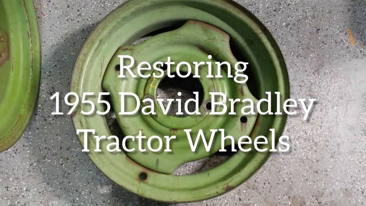 Restoring 1955  David Bradley Tractor Wheels - Powder Coating - Ep 86
