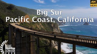 Stunning aerial video of big sur, california in 4k ultra hd