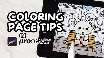 How to Make Cute Character Design Coloring Pages | Procreate Tutorial for Beginners