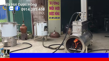 Lò nằm đun củi cấp hơi sang Nồi Nấu Rượu, Tủ Nấu Cơm