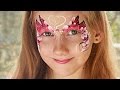 Face Painting flowers butterfly. Аквагрим мастер класс  бабочка с цветами.