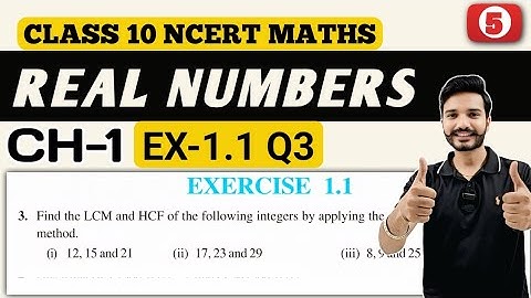 Class 10 Maths Exercise 1.1 Q3 || New NCERT || Ch 1 Real Numbers || CBSE