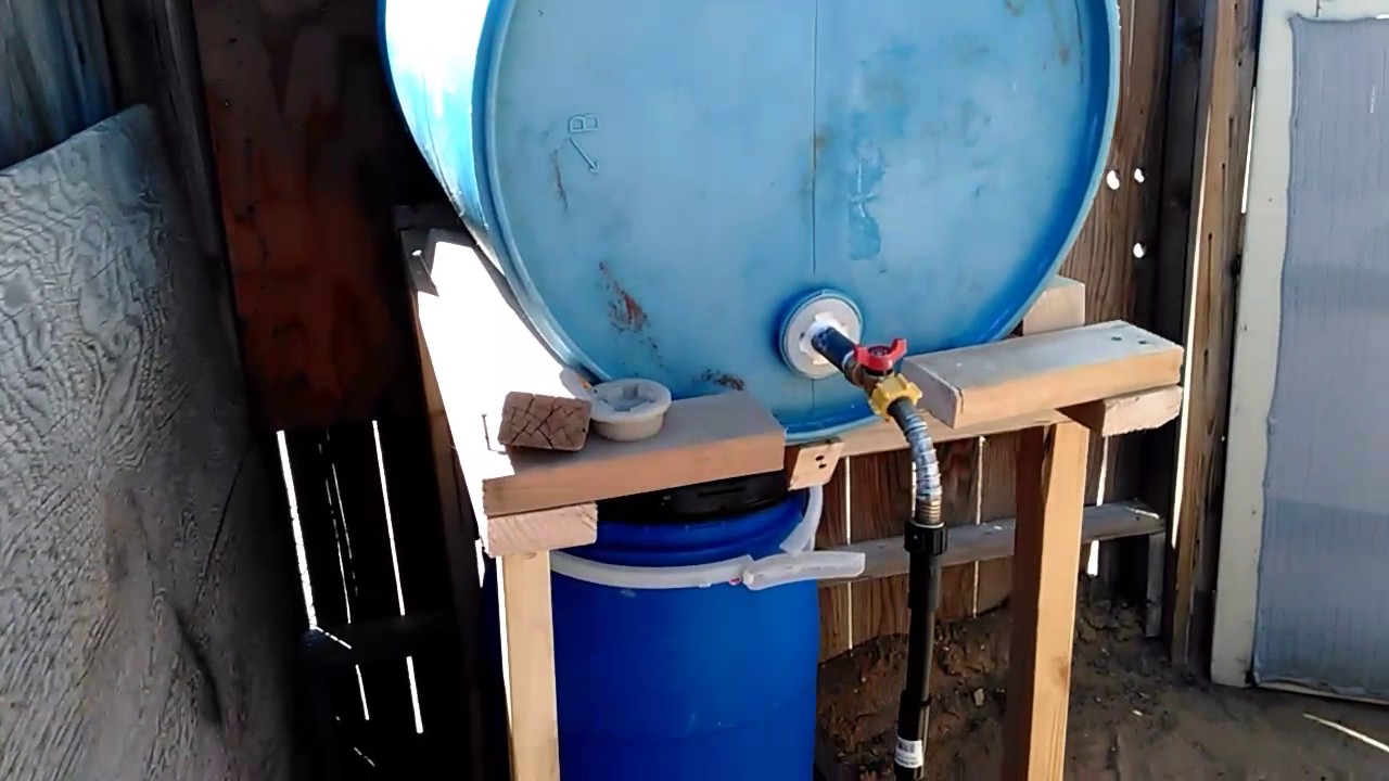 Gravity feed barrel drip system YouTube