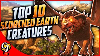 Top 10 Scorched Earth Creatures You Need To Tame And Use In Ark Survival Evolved Ark Top 10 Youtube