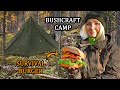 Solo Bushcraft trip - Polish Lavvu shelter | ASMR | Outdoor cooking - Camping in the Wild