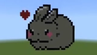 Minecraft Pixel Art: bunny