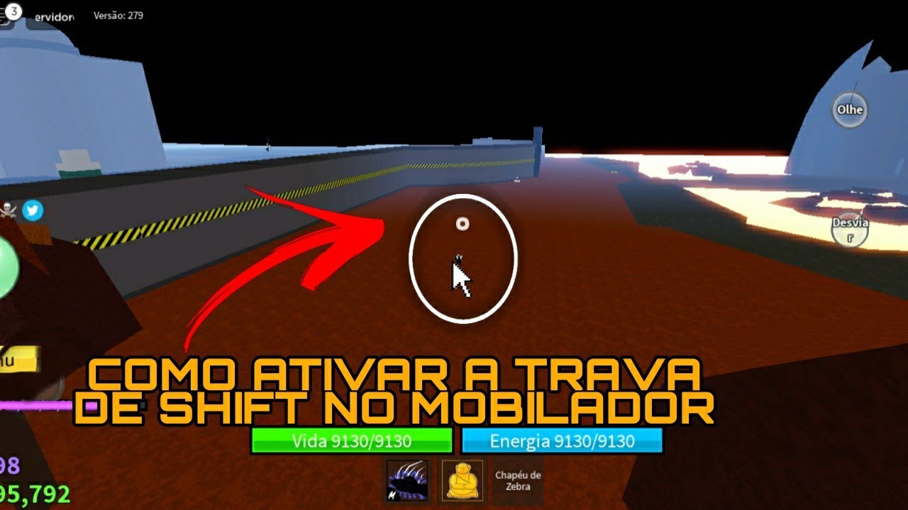 como colocar trava shift no roblox android