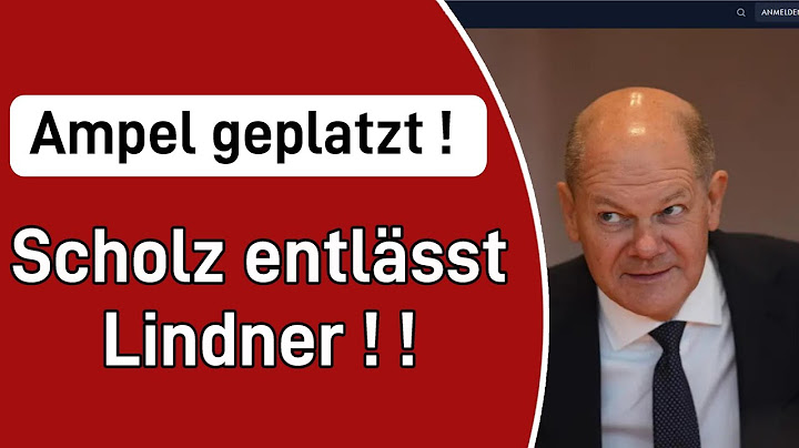 Ampel geplatzt!  Scholz entlässt Lindner !