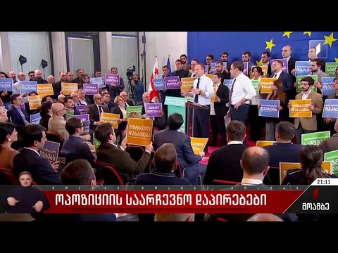 ოპოზიციის საარჩევნო დაპირებები