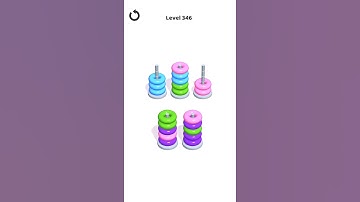 Hoop Stack Level 346 | Puzzle Game  | Complete Level