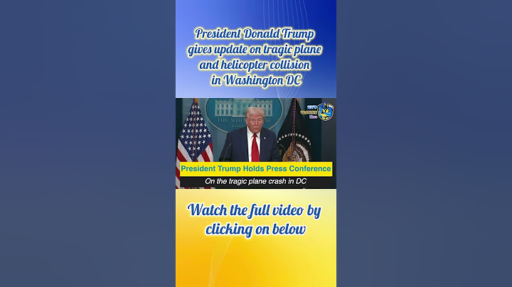 President Trump holds press conference on tragic plane crash in WashingtonDC #pressconference #crash