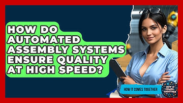 How Do Automated Assembly Systems Ensure Quality At High Speed? - How It Comes Together