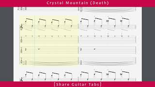 [Share Guitar Tabs] Crystal Mountain (Death) HD 1080p