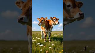 Bicephalic cow calf, polycephaly