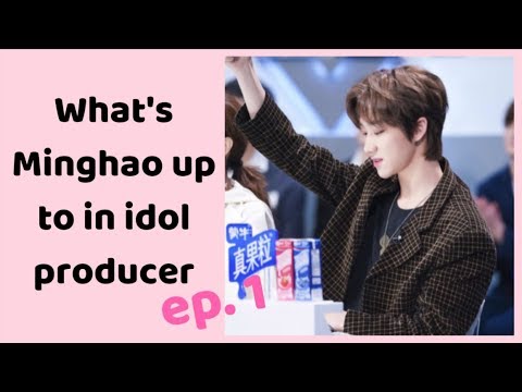 What's Minghao up to in idol producer episode one...