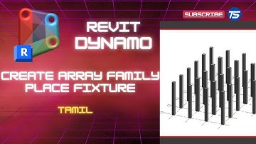 How to Array Family in Path and Place fixtures using revit dynamo Tamil - Trend Software