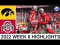 #2 Ohio State vs Iowa Highlights | College Football Week 8 | 2022 College Football Highlights