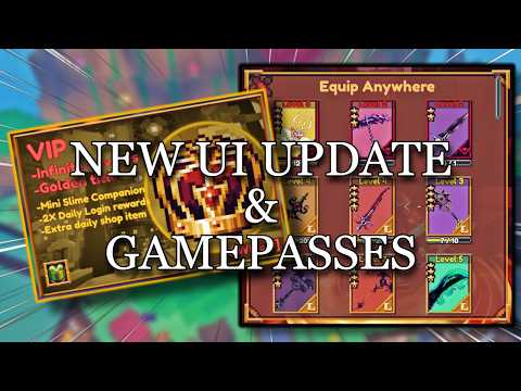 THE UI UPDATE AND NEW GAMEPASSES ARE AMAZING IN PIXEL BLADE.. | #pixelblade #roblox