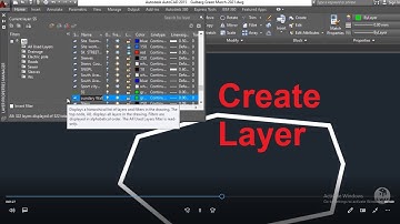 How to Create Layers and how to apply them to objects in AutoCAD- Add (change color, linetype, )