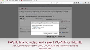 REDCap: Embed Video/Audio Into Instrument