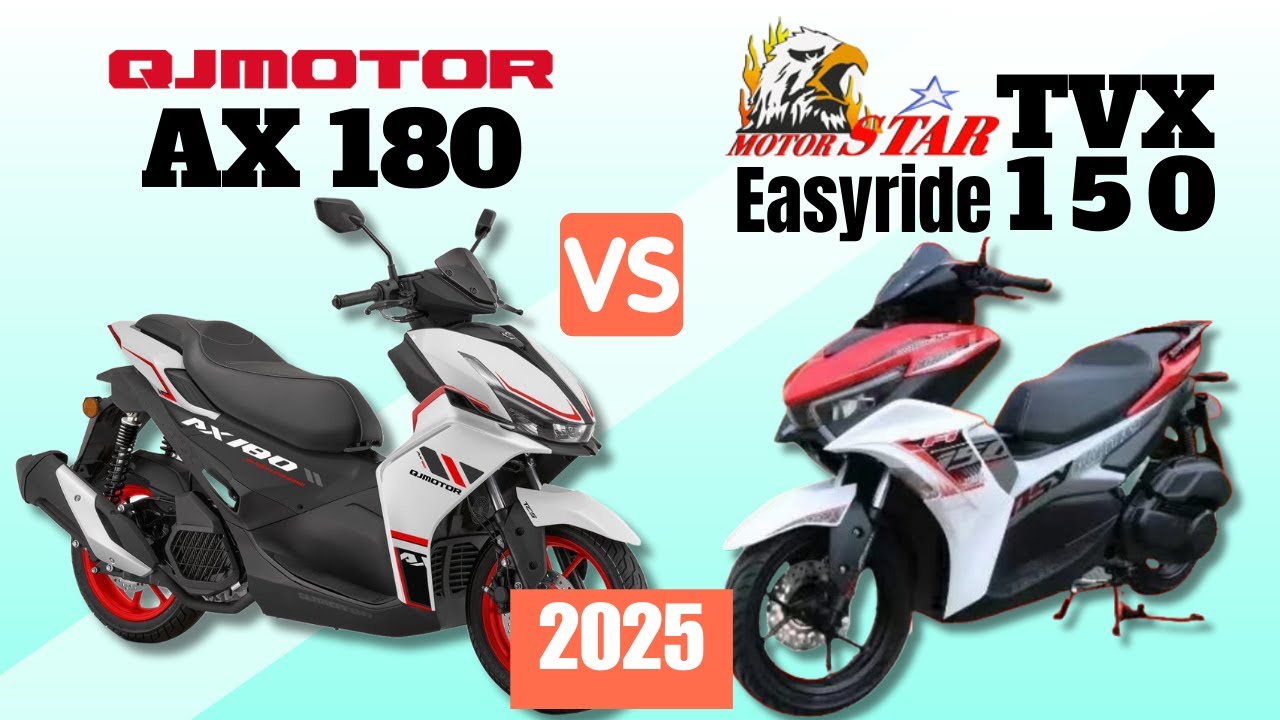 QJ Motor AX 180 vs Motorstar Easyride TVX 150 | Side by Side Comparison | Specs & Price | 2025