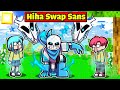 HIHA CHẾ TẠO THÀNH CÔNG BỘ GIÁP SWAP SANS CỰC CUTE TRONG MINECRAFT*HIHA SWAP SANS 😱⭐️🔷