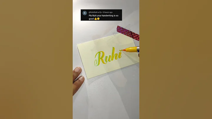 Name lettering #handwriting #satisfying #calligraphy #shorts #viral #writing #lettering #brushpen