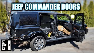 JEEP COMMANDER FRONT AND REAR DOOR SWAP! DOOR HANDLE &amp; INTERIOR PANEL SWAP TOO!!!