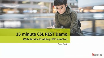 How to Create a REST Service For a HPE NonStop Application In 15mins | NonStop | comforte AG