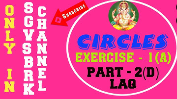CIRCLES EXERCISE 1(A) SOLUTIONS OF THIRD ROMAN PROBLEMS (PERPENDICULAR BISECTOR METHOD)