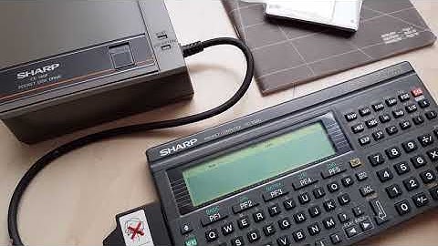 Sharp Disk-Drive CE-140F / Saving and Loading programms