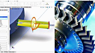 Solidworks Tutorial | How to design turbine of a Gas Turbine.