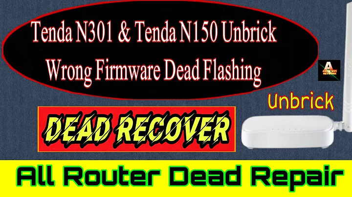 Tenda N301 & N150 wrong firmware Dead flashing unbrick | with ch341a Programmer | Awan Wifi Network