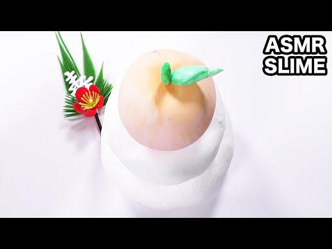 【ASMR】石膏クレイクラッキング〜鏡餅〜【音フェチ】Plaster Clay Cracking【SlimeTube】