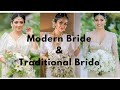 Traditional bride  modern bride  traditional bridal saree  modern bridal saree ashifashion