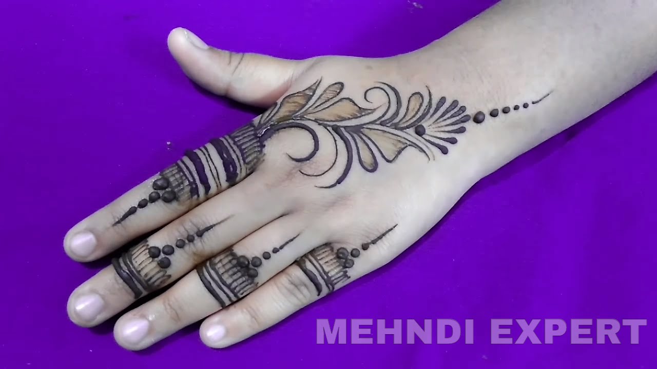 Cool Henna Designs Learn Simple Short Henna Design For Hand