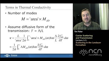 nanoHUB-U Thermal Energy at the Nanoscale L5.1: Carrier Scattering - Scattering Analysis