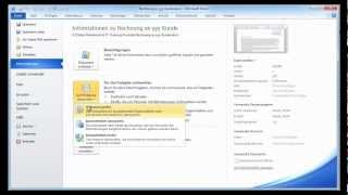 Word 2010 - Dokument prüfen - Versteckte Informationen löschen