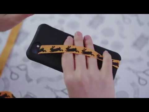 How to make your own phone strap 핸드폰 케이스 핑거 스트랩 만들기