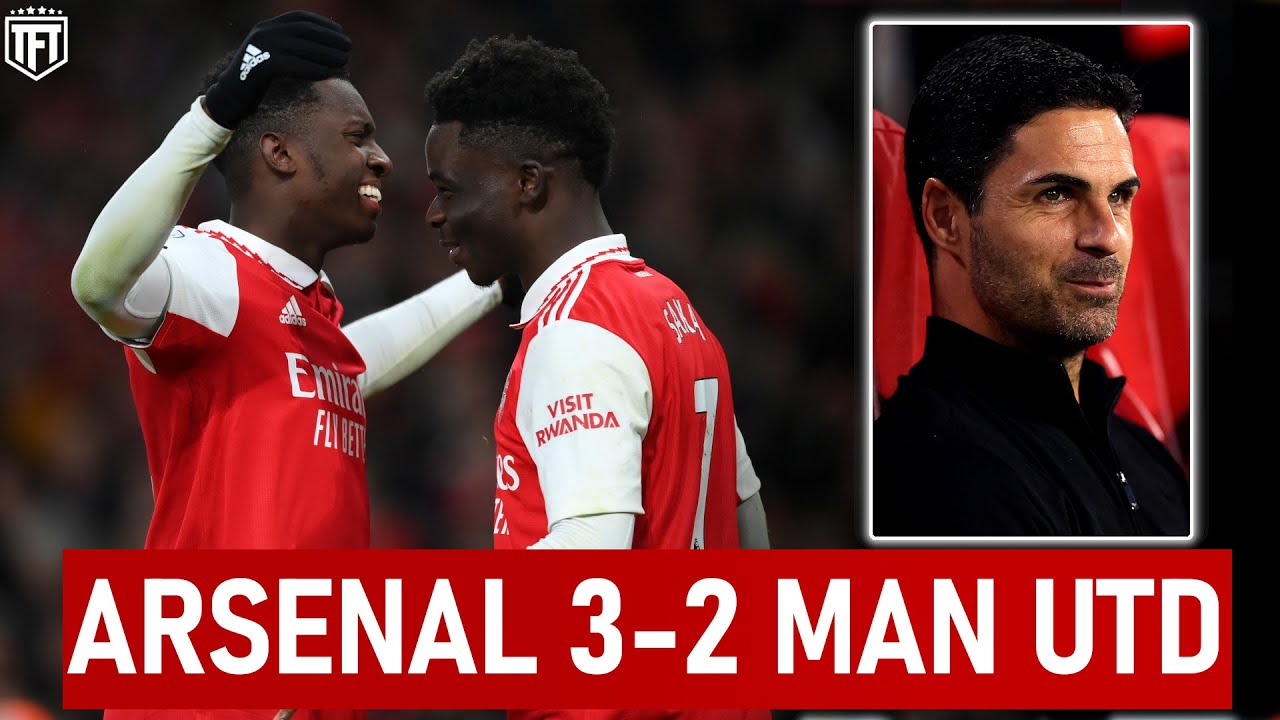ARSENAL COMEBACK TO 5 CLEAR! 3-2 Manchester United Highlights -