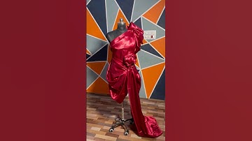 illustration बनाने के साथ ड्रेस ड्रेपिंग करे!✅ learn draping class|for beginners|#ytshorts #trend