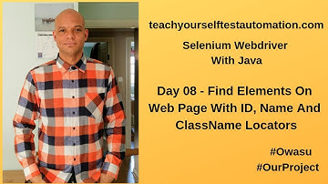 Find Elements On Web Page With ID Name And ClassName Locators | Locators In Selenium
