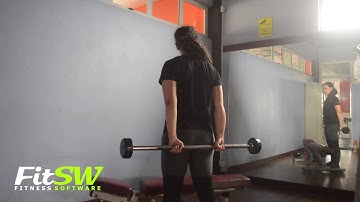 Standing Palms-Up Barbell Behind The Back Wrist Curl: Wrists, Forearm Exercise Demo How-to