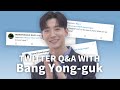 Capture de la vidéo Twitter Q&A With Bang Yong-Guk