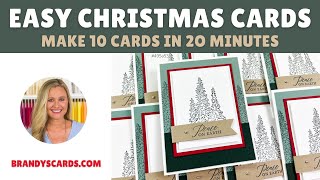Easy Christmas Cards At The Last Minute? Make These 10 in 20 🎄